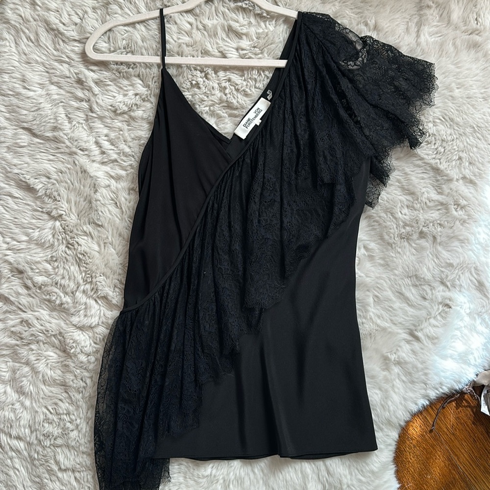 Diane Von Furstenberg silk/nylon top
